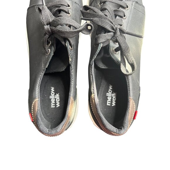 Mellow Walk Men's Black Owen Steel Toe Lace-Up Work Shoes Size 9.5 - Picture 6 of 7